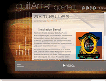 Tablet Screenshot of guitartist-quartett.com